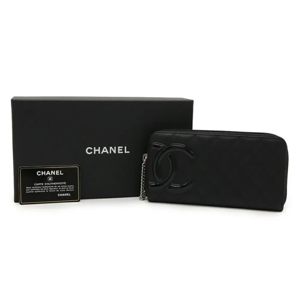 Chanel Cambon Line Soft Calf Long Wallet